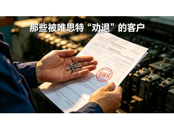那些被唯思特“勸退”的客戶
