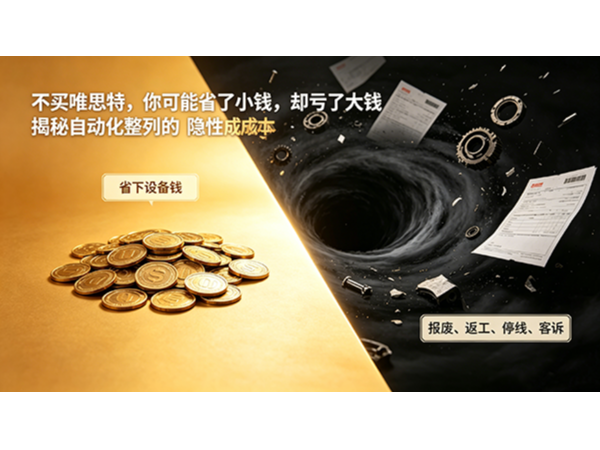 “不買唯思特，你可能省了小錢，卻虧了大錢”：揭秘自動化整列的“隱性成本”黑洞